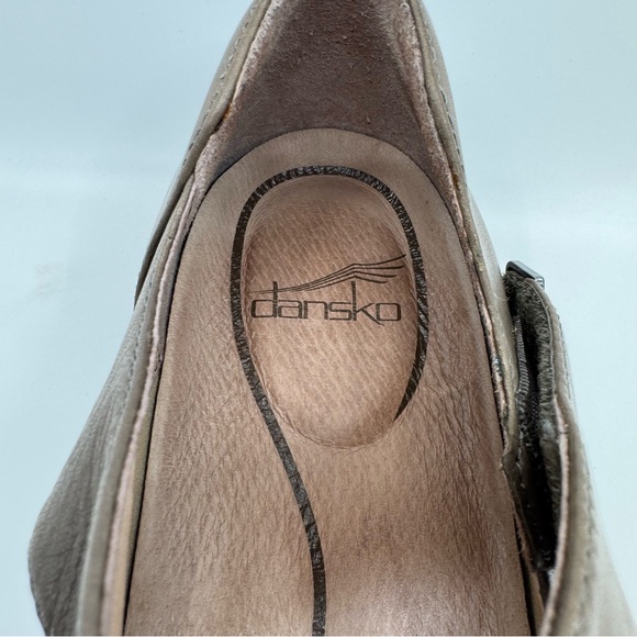 Dansko Audrey Mary Jane Fats Color Metallic Taupe Leather. SZ 11 - Picture 8 of 12